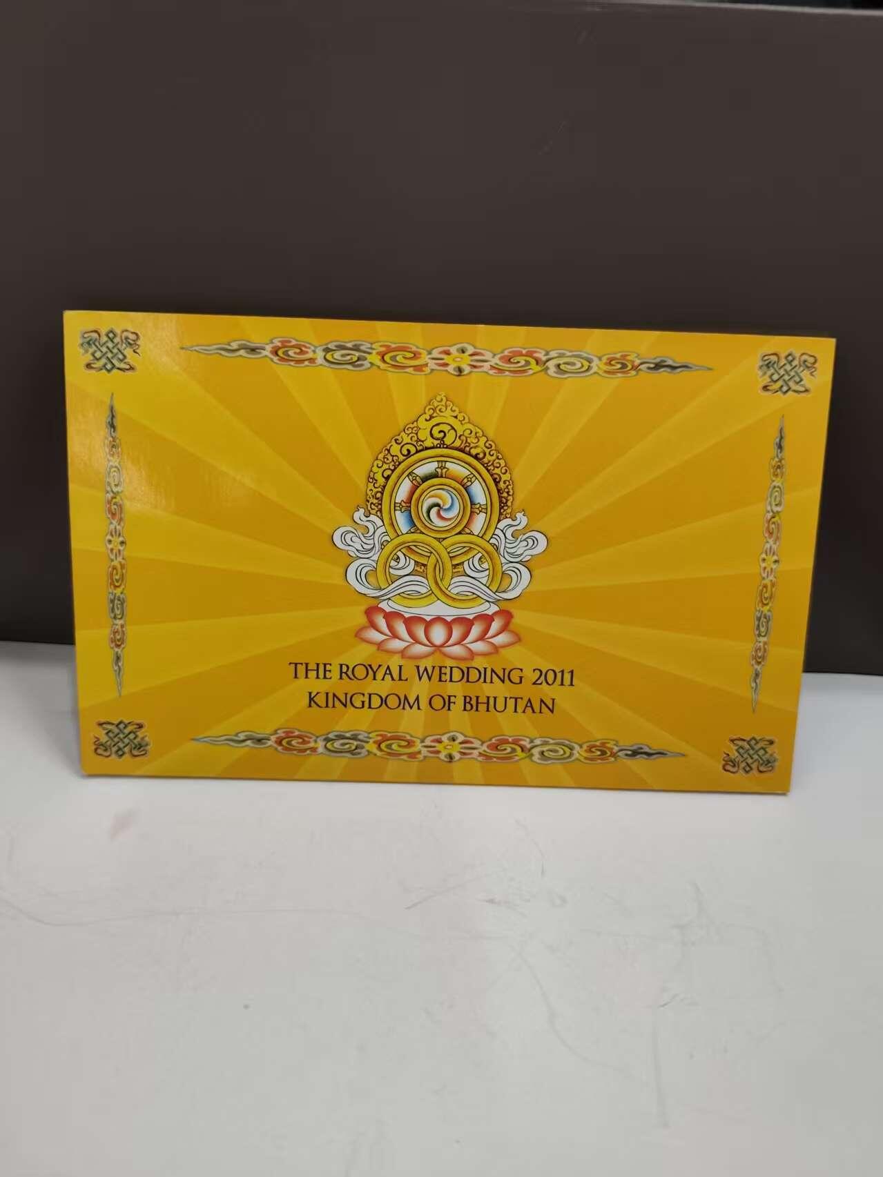 G&W世界散币，银币处理专场（第48场） 不丹2011年100努扎姆  皇家婚礼纪念钞   不丹国王吉格梅 凯萨尔纳姆耶尔 旺楚克 与 吉增 佩玛大婚