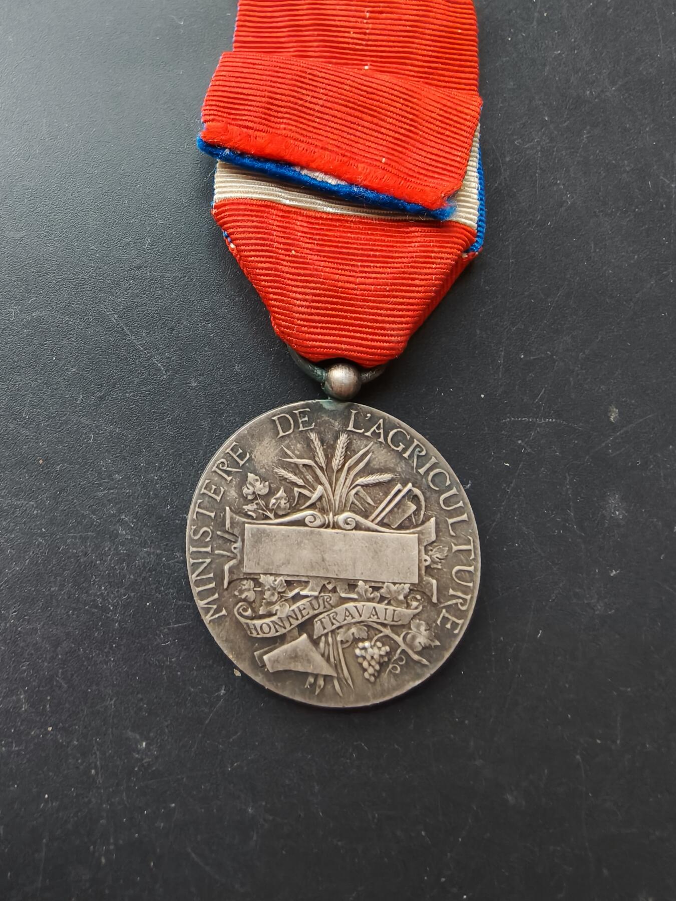 老王徽章第192期 法国银级劳工奖章    950银    少见库存版本     12g