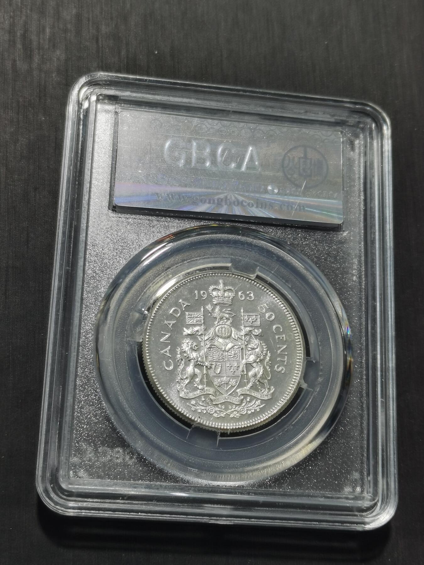 天下钱庄专场欢迎参拍 加拿大伊丽莎白半圆银币