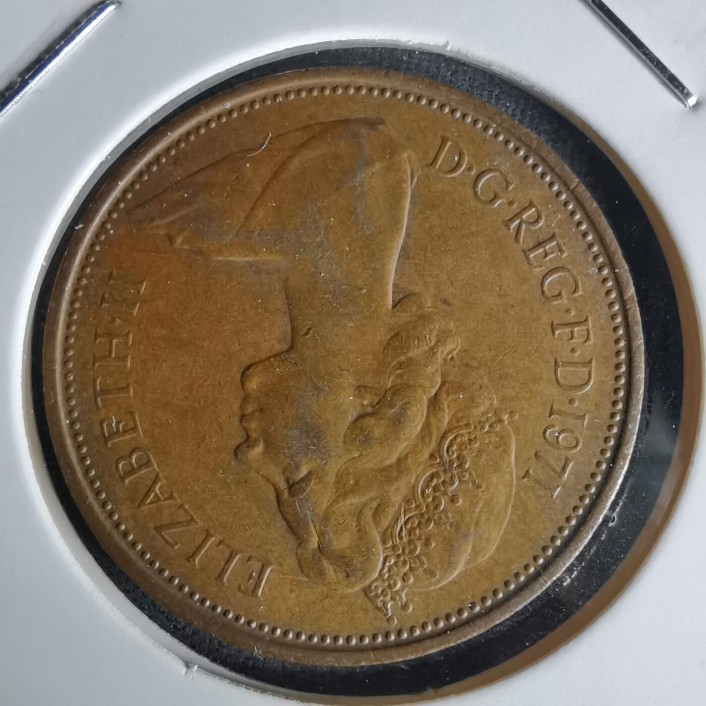 沼泽如烟--第1058场 英国1971年2便士