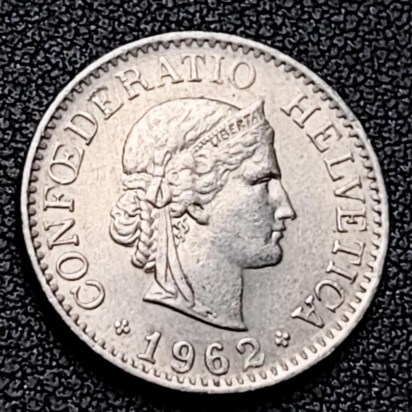 泉币菌-第226场-拍品多 请提前出价 1962年 高币值 百年延续 女神 瑞士 10分銅镍硬币 