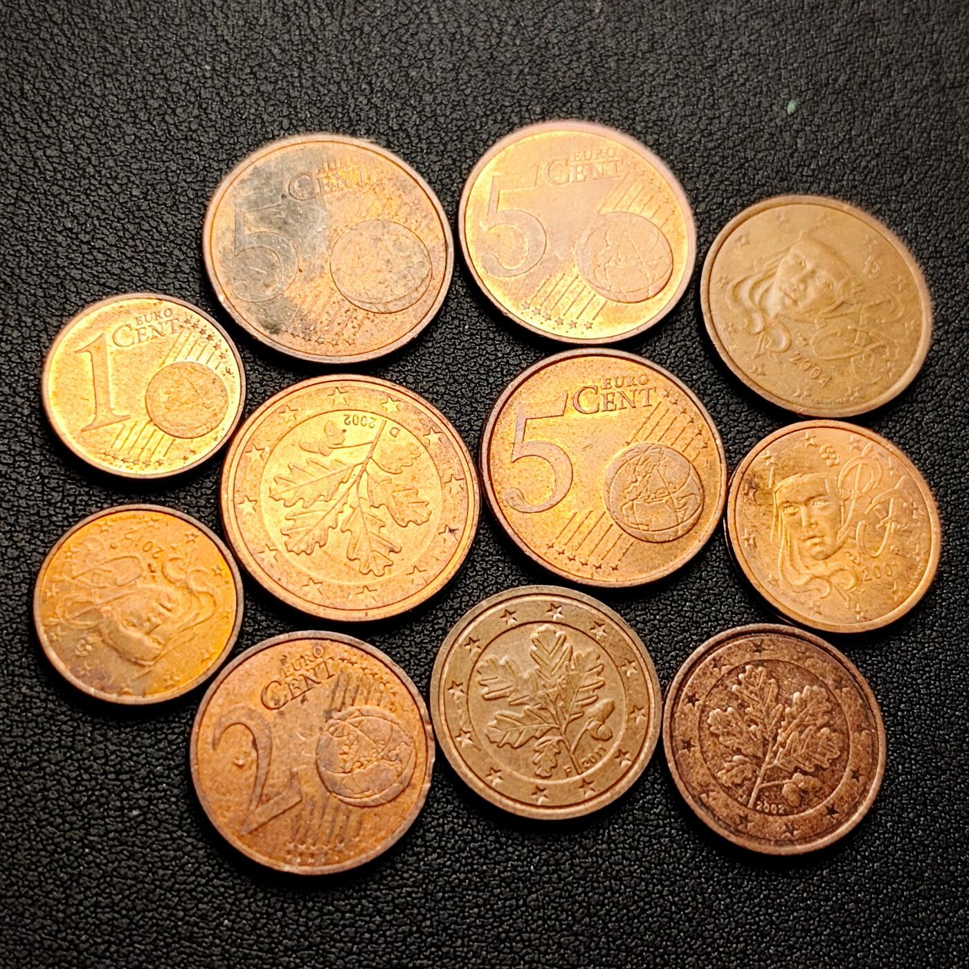 泉币菌-第226场-拍品多 请提前出价 10枚一组 各国欧分币 混合面值、年代