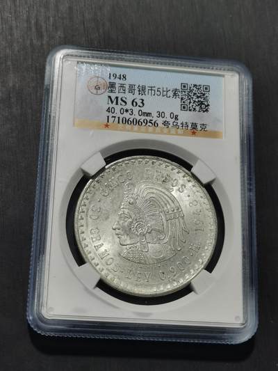 天下钱庄专场欢迎参拍 - 墨西哥印第安人酋长银币