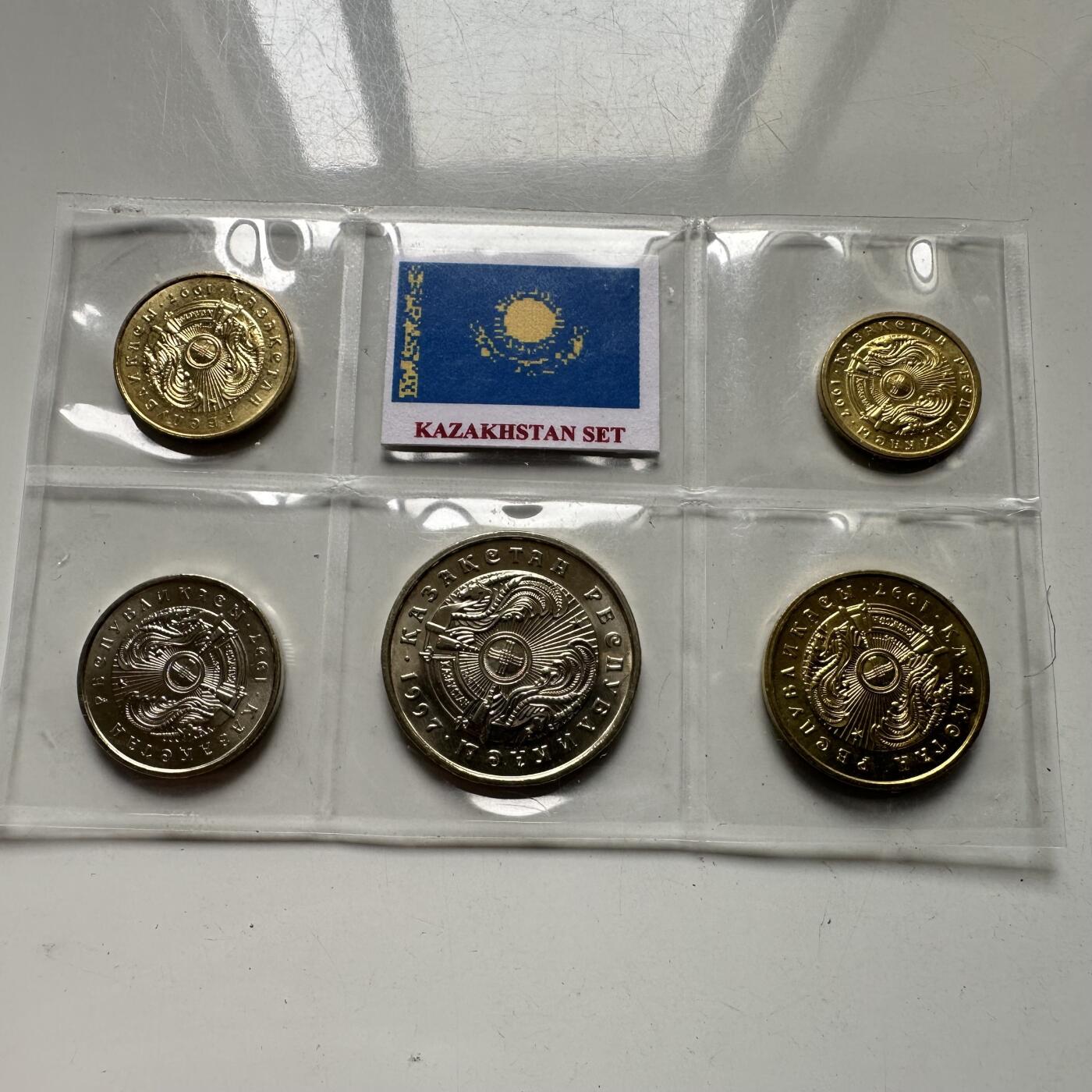 🌹外币初藏🌹🐯2026年第43场   每周二四六晚8️⃣点  世界硬币 哈萨克斯坦五枚套