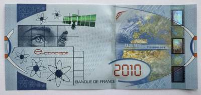 2026第7场（总第234期）：精品外钞、塑料钞、测试钞综合场  - 法兰西银行 2010版全息宽条“卫星”测试钞UNC