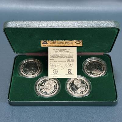 ＜星葵🌻钱币社＞第73期·东奔西走的硬币·4月20日发货 - 马恩岛1981年国际残疾人年1克朗精制纪念套币（原盒·证书）