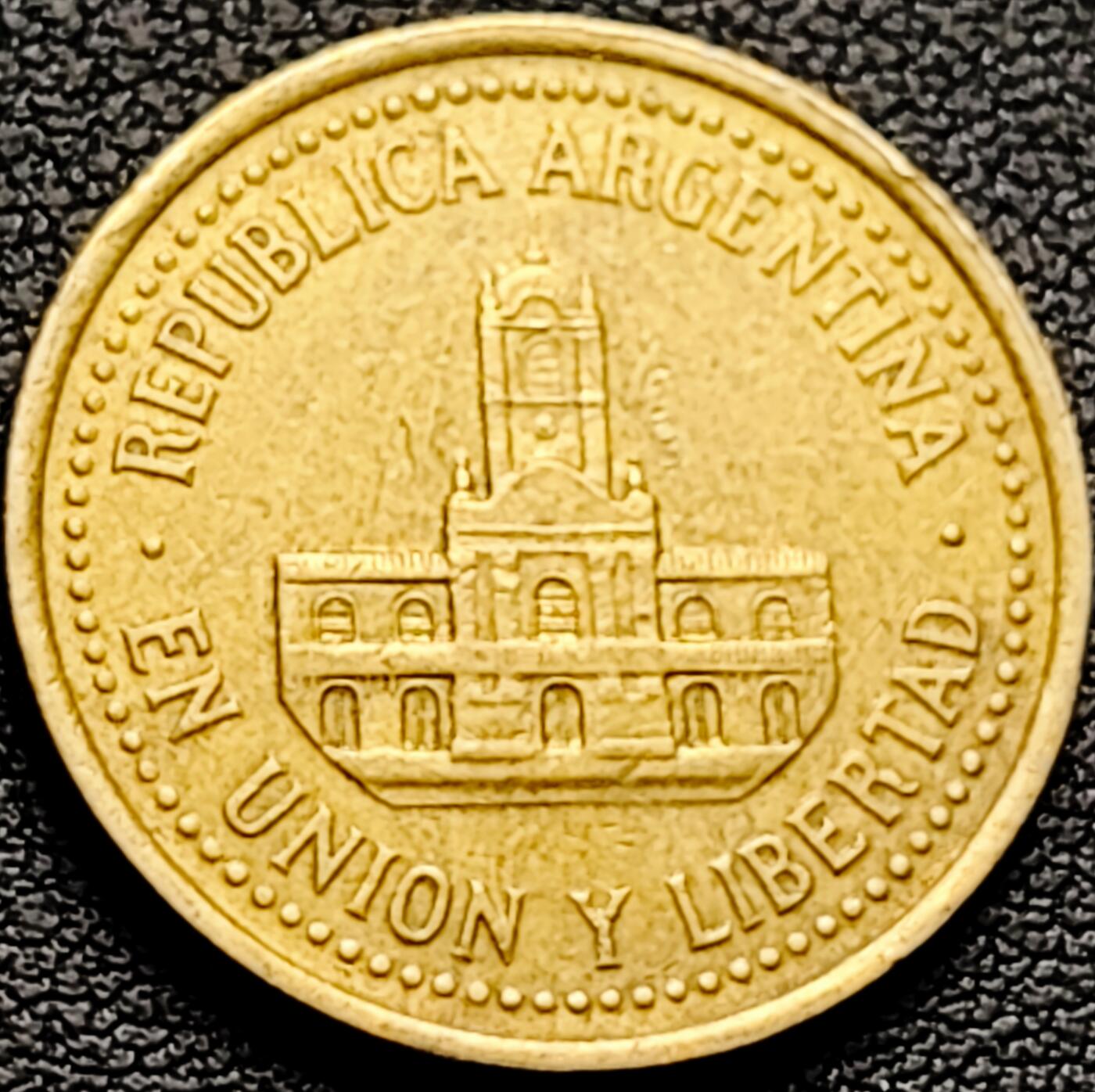 泉币菌-第226场-拍品多 请提前出价 阿根廷25分铜币 艾利斯市政厅 24mm