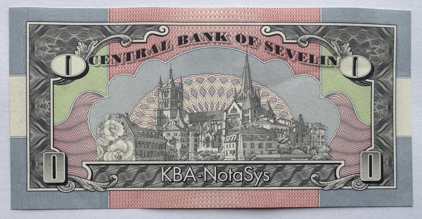 2026第7场（总第234期）：精品外钞、塑料钞、测试钞综合场  纸基/KBA-NotaSys “拜伦勋爵”早期0面值纸质测试钞AUNC（有浅压痕）