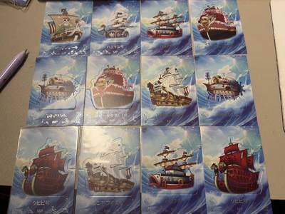 麦趣喜第六场   (4月17号周五晚上22点截拍，专注买家市场，福利拉满)  【12张】海贼王 可折叠船卡 趣味卡 