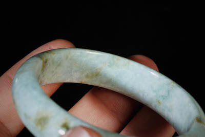 上海都达杂项专场103【全场包邮】  天然翡翠（A货）手镯 附鉴定证书97-13