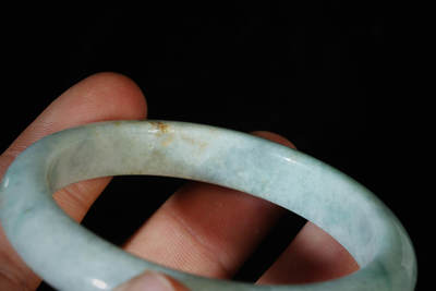 上海都达杂项专场102【全场包邮】  天然冰绿种翡翠（A货）手镯 附鉴定证书97-6