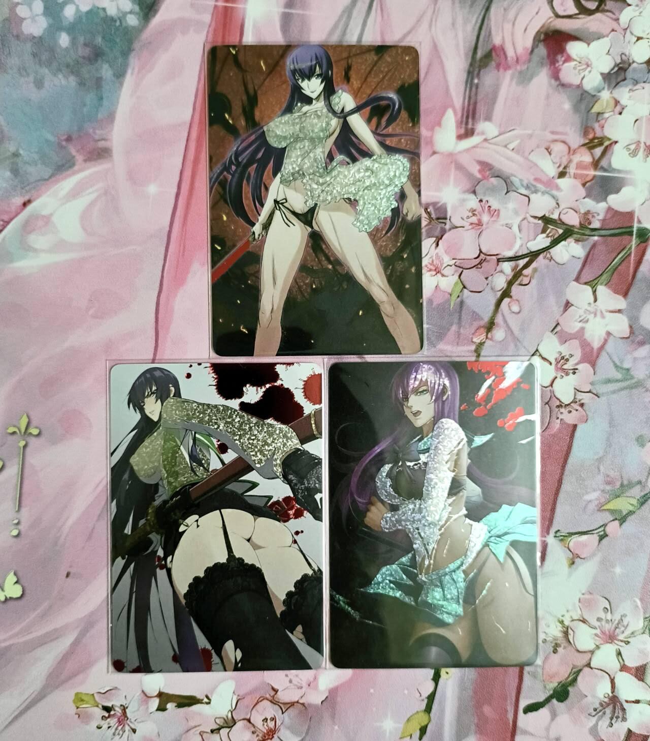 龙虎卡牌-八三场（满200元包邮，无佣金，每周六结拍，欢迎送拍） 钻闪3张 某动漫女主小套