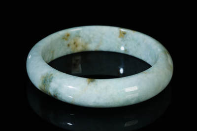 上海都达杂项专场103【全场包邮】  天然翡翠（A货）手镯 附鉴定证书97-13