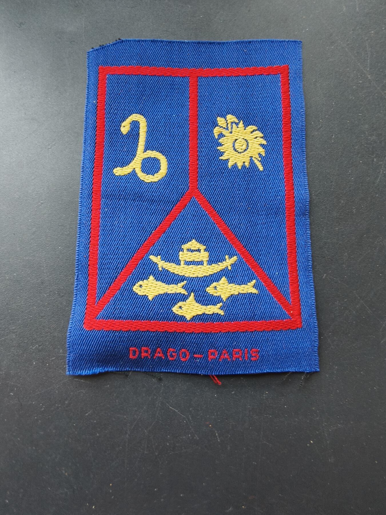 老王徽章第192期 法国法属安的列斯-圭亚那司令部刺绣臂章