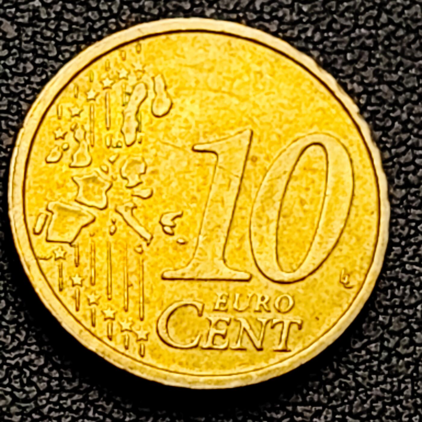 泉币菌-第226场-拍品多 请提前出价 欧元 意大利2002年10欧分铜币 女神维纳斯 19.75MM