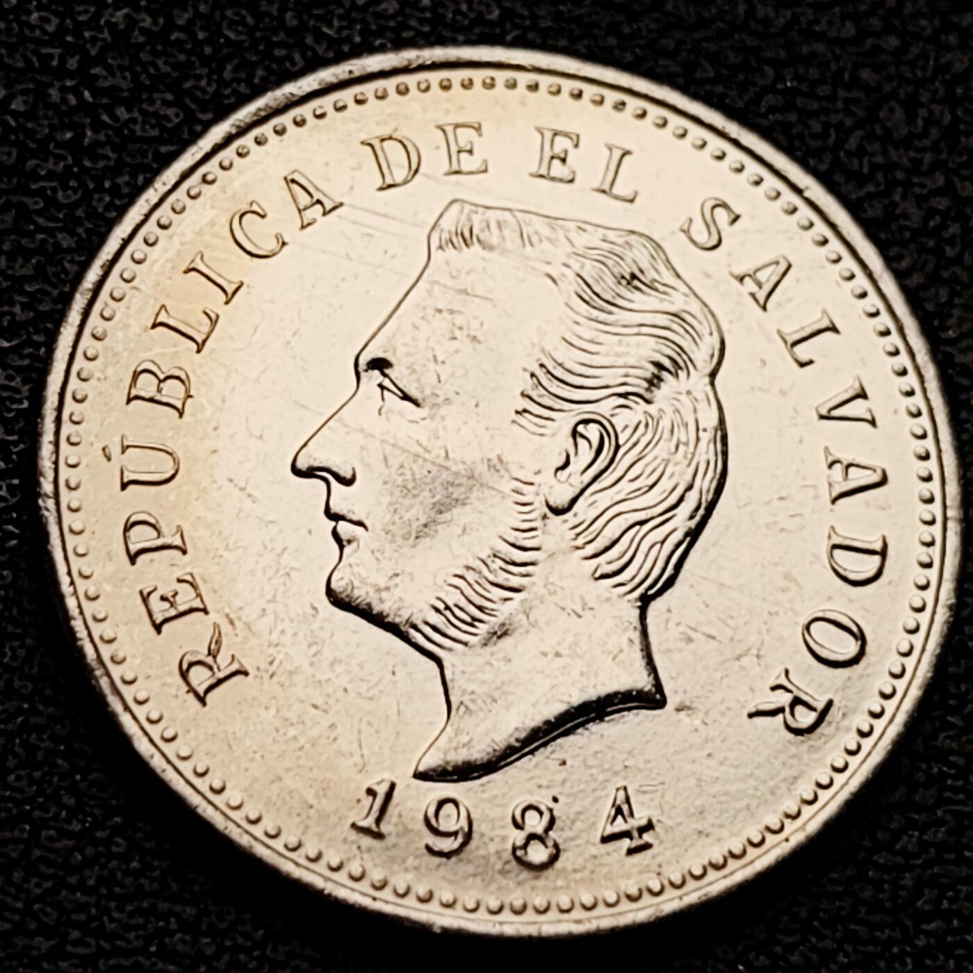 泉币菌-第227场-拍品多 请提前出价 原光极美 萨尔瓦多1984年 5分硬币 纪念币铜钱 袖珍币