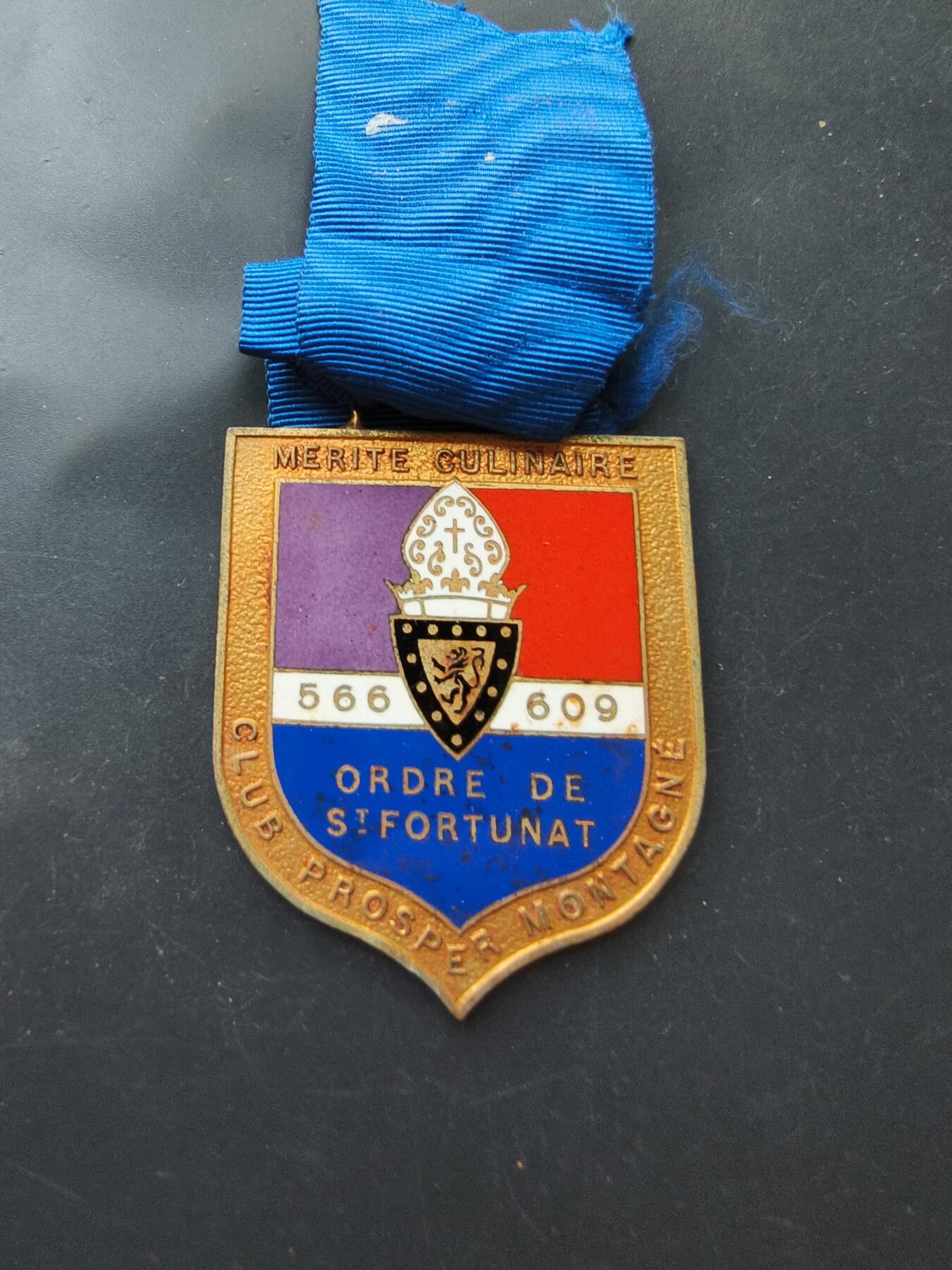 老王徽章第192期 法国普罗斯珀·蒙塔涅俱乐部烹饪功绩纪念章