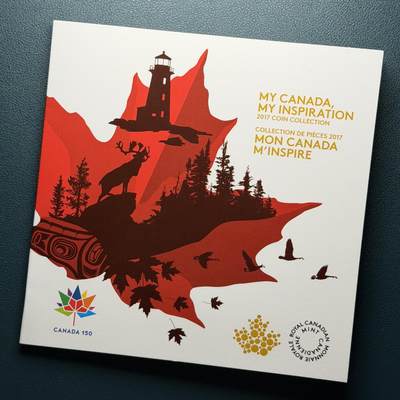 ＜星葵🌻钱币社＞第73期·东奔西走的硬币·4月20日发货 - 加拿大建国150周年卡装纪念套币（带2枚彩色纪念币）