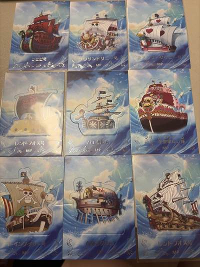 麦趣喜第六场   (4月17号周五晚上22点截拍，专注买家市场，福利拉满)  【12张】海贼王 可折叠船卡 趣味卡 