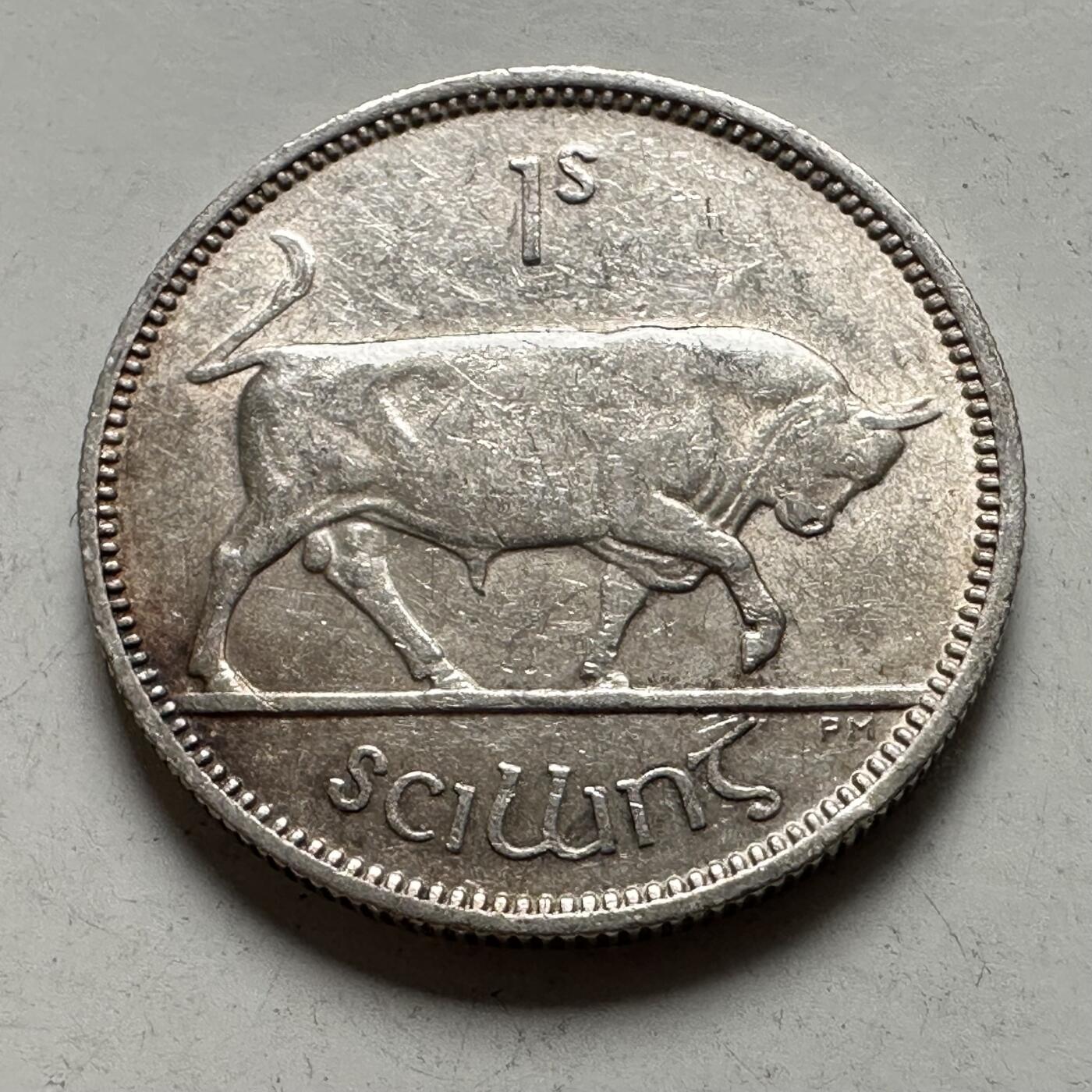 🌹外币初藏🌹🐯2026年第43场   每周二四六晚8️⃣点  世界硬币 爱尔兰 1941年 1先令银币 5.655克-23.7毫米-75%银