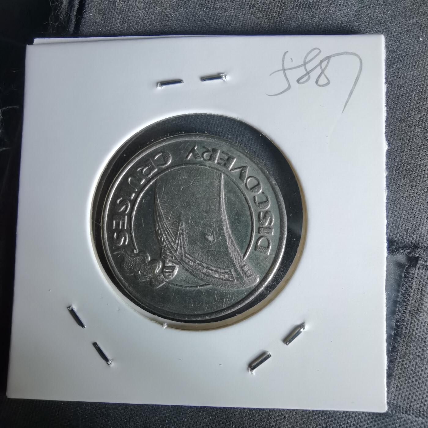 沼泽如烟--第1058场 Discovery Cruises（发现号邮轮）25美分赌场游戏代币