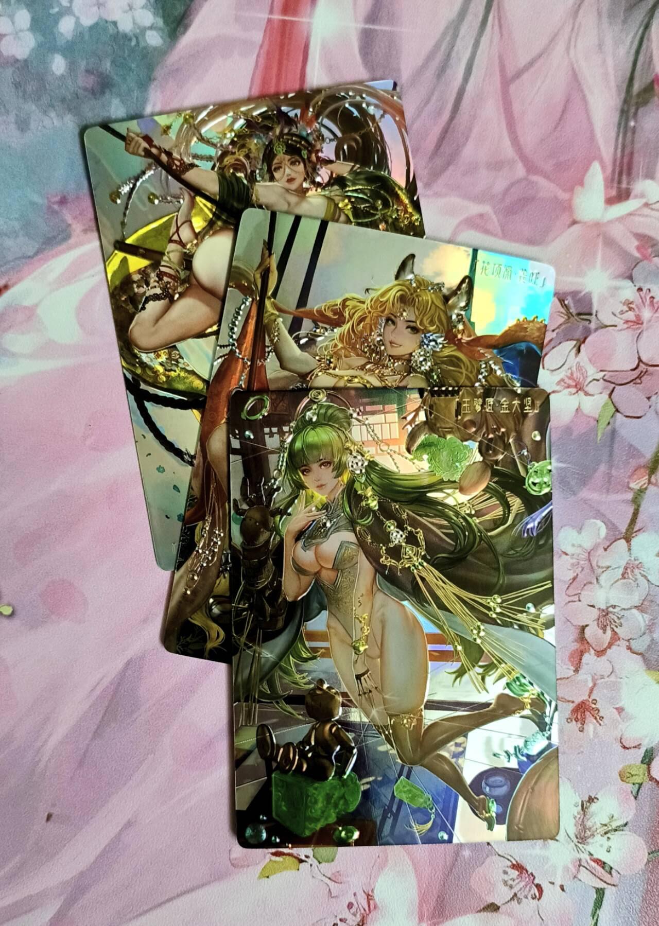 龙虎卡牌-八三场（满200元包邮，无佣金，每周六结拍，欢迎送拍） 全息镭雕3张 卡玩帕克 异界水浒神姬某弹 A