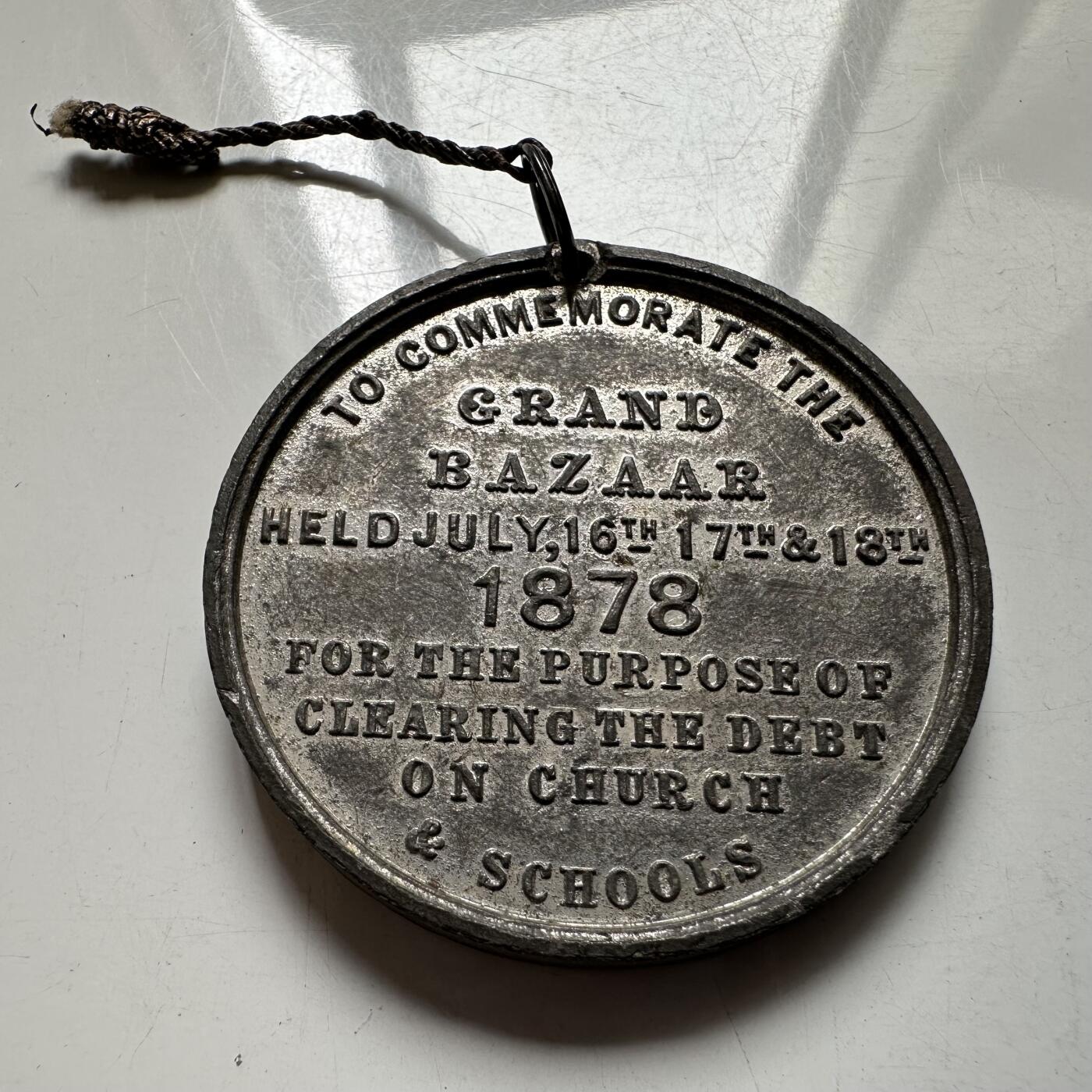 🌹外币初藏🌹🐯2026年第43场   每周二四六晚8️⃣点  世界硬币 英国 1878年 朗福德圣托马斯教堂清债义卖纪念章 45毫米