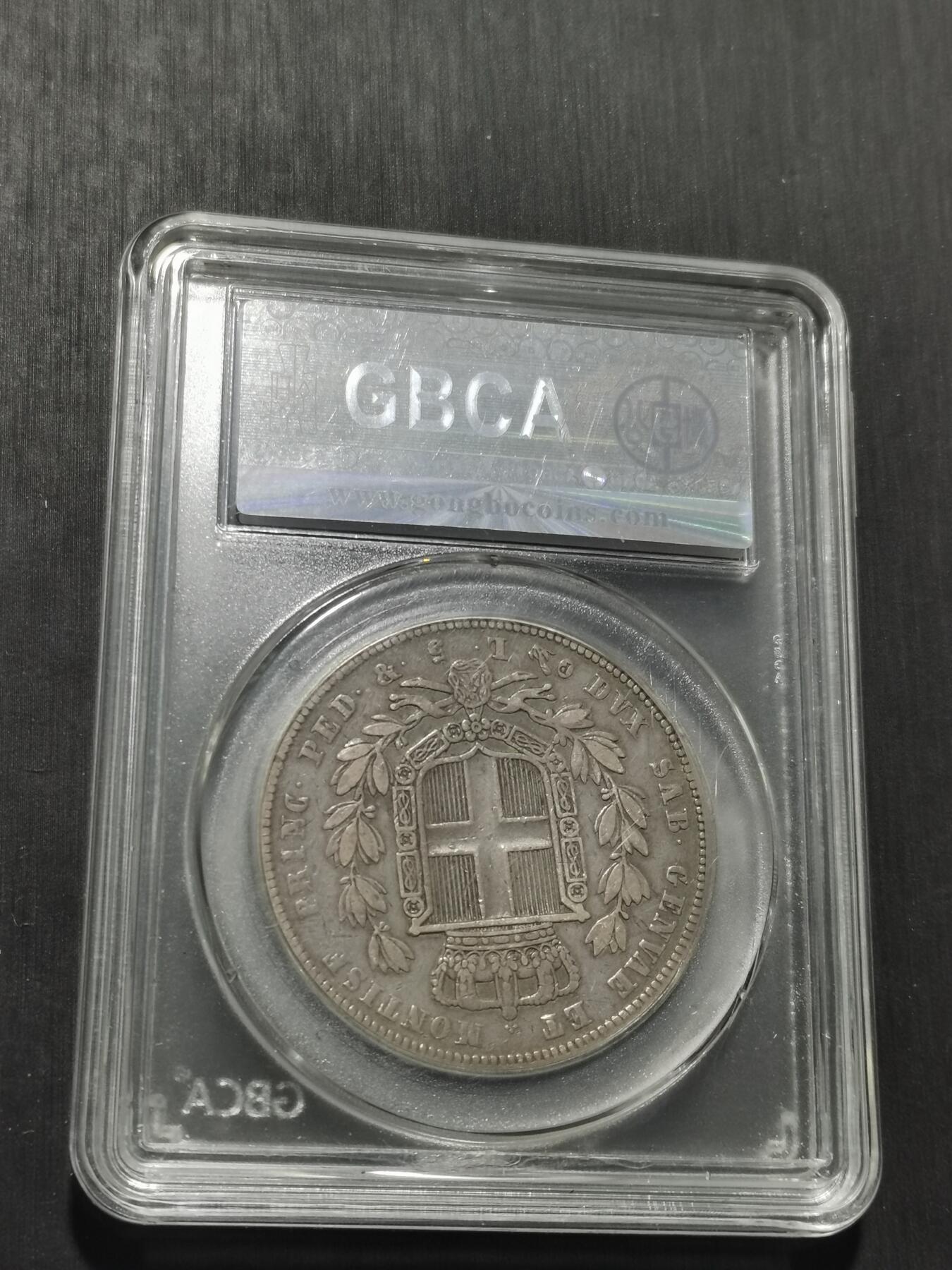 天下钱庄专场欢迎参拍 意大利撒丁岛5里拉银币