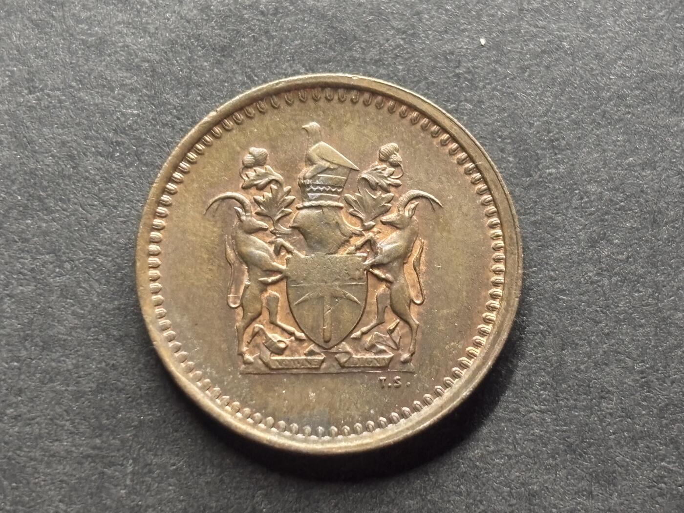 邮泉阁外国硬币限时拍卖第四十六场 （硬币在国外，请付邮费6元） 罗德西亚