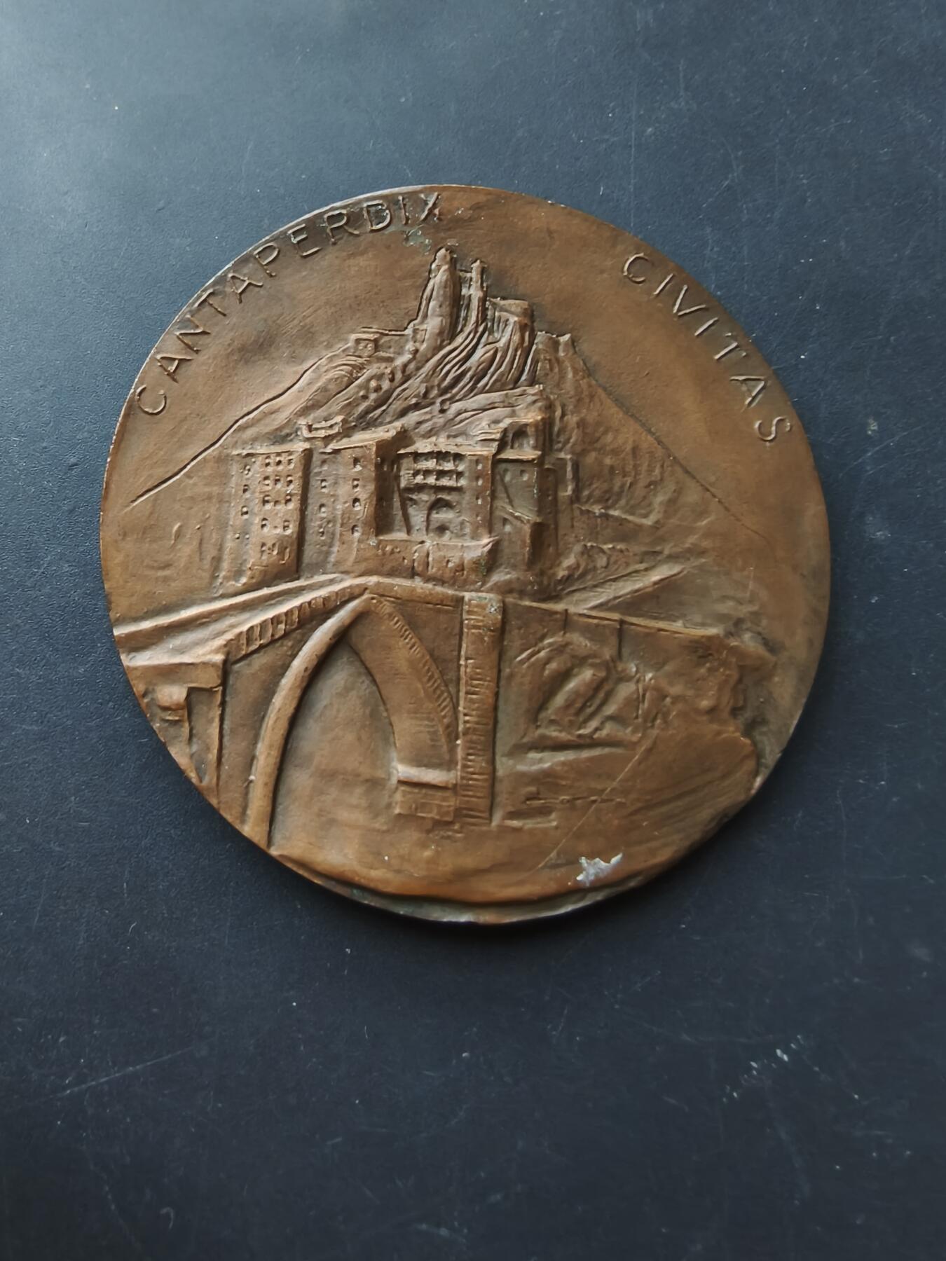 老王徽章第192期 法国皮肤科协会致敬名医A.希瓦特教授大铜章      直径58mm     重量96g