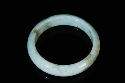 上海都达杂项专场103【全场包邮】  天然翡翠（A货）手镯 附鉴定证书97-13