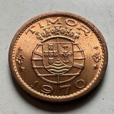 🌹外币初藏🌹🐯2026年第43场   每周二四六晚8️⃣点  世界硬币 - 葡属东帝汶1970年五十分