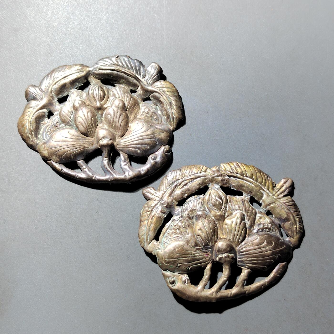 PCAI钱币  16-809  民清老银饰专场  各式纪念章小专场