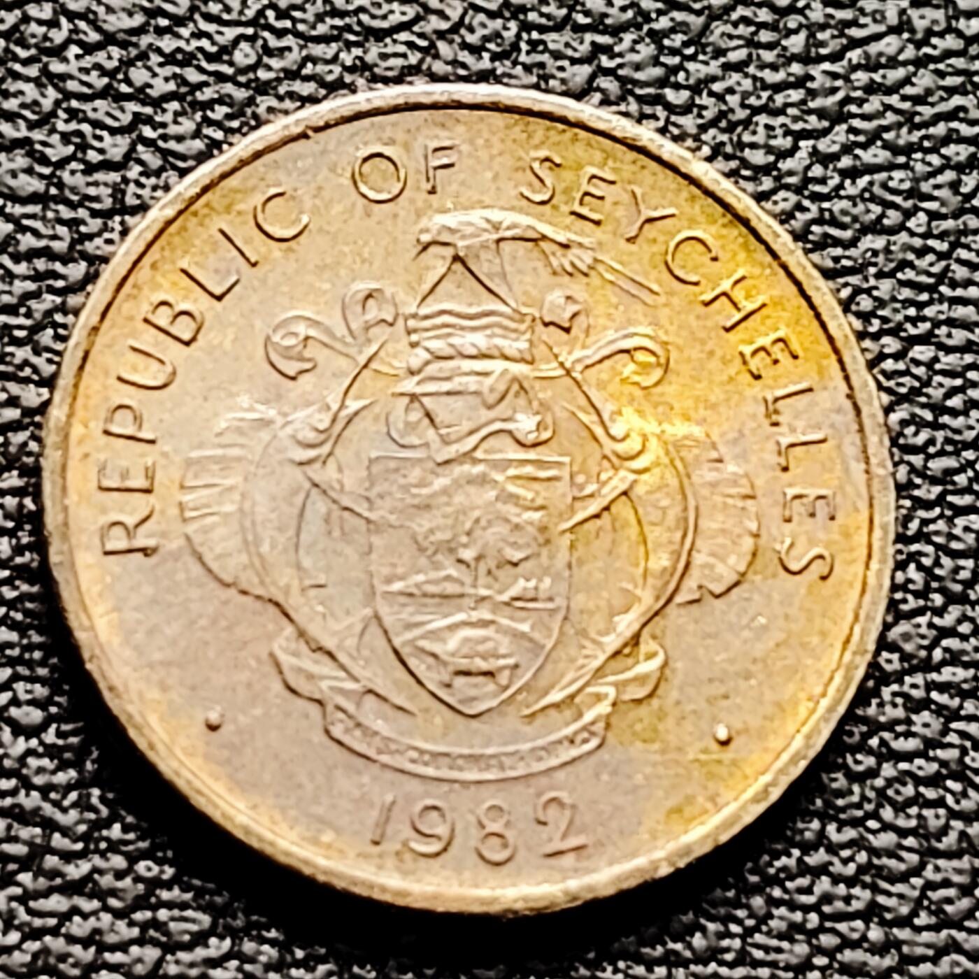 泉币菌-第226场-拍品多 请提前出价 螃蟹 塞舌尔1分黄铜币 袖珍币