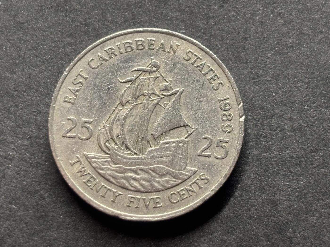 邮泉阁外国硬币限时拍卖第四十六场 （硬币在国外，请付邮费6元） 东加勒比