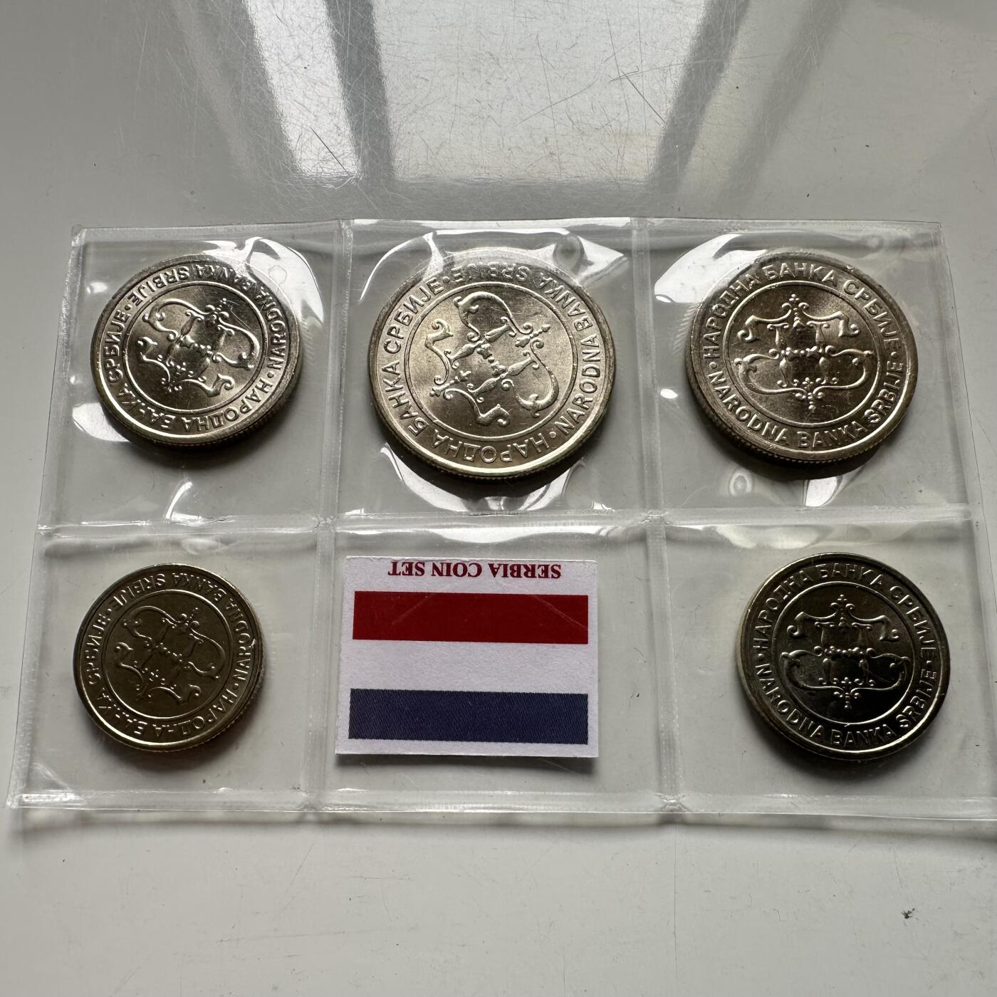 🌹外币初藏🌹🐯2026年第43场   每周二四六晚8️⃣点  世界硬币 塞尔维亚和黑山2003年5枚全套