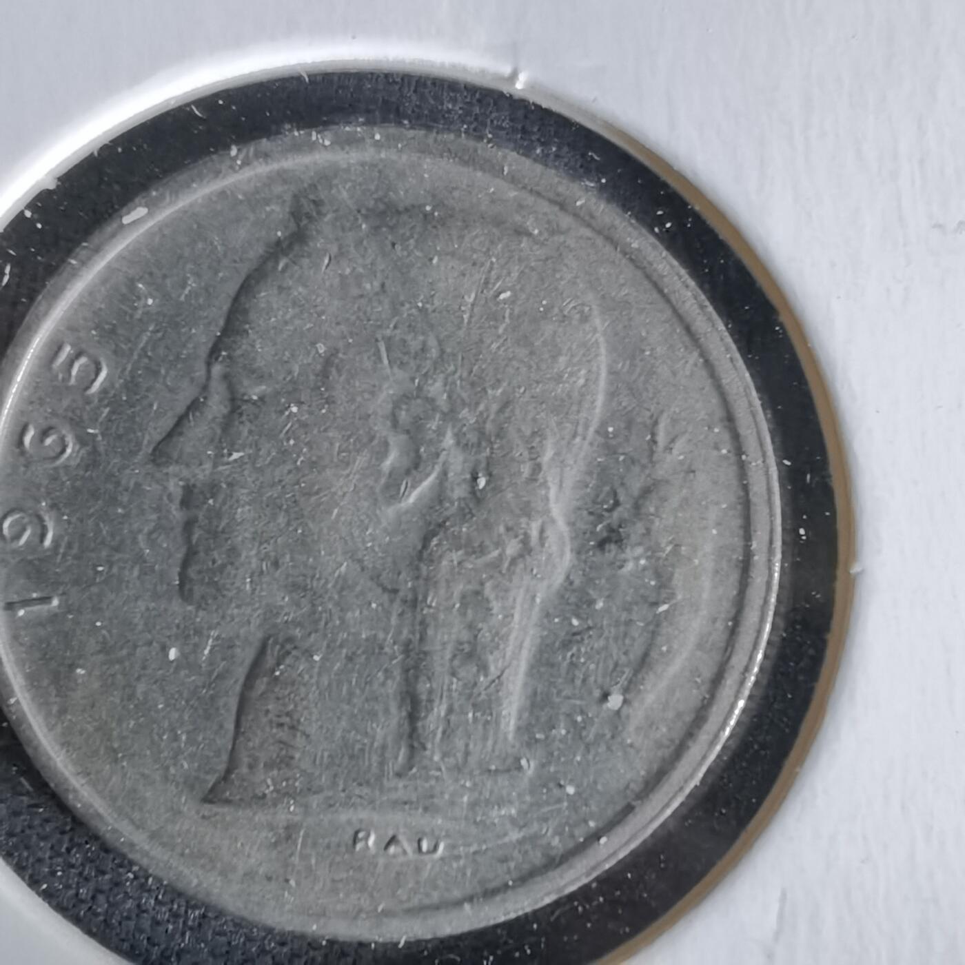 沼泽如烟--第1058场 比利时1965年1法郎