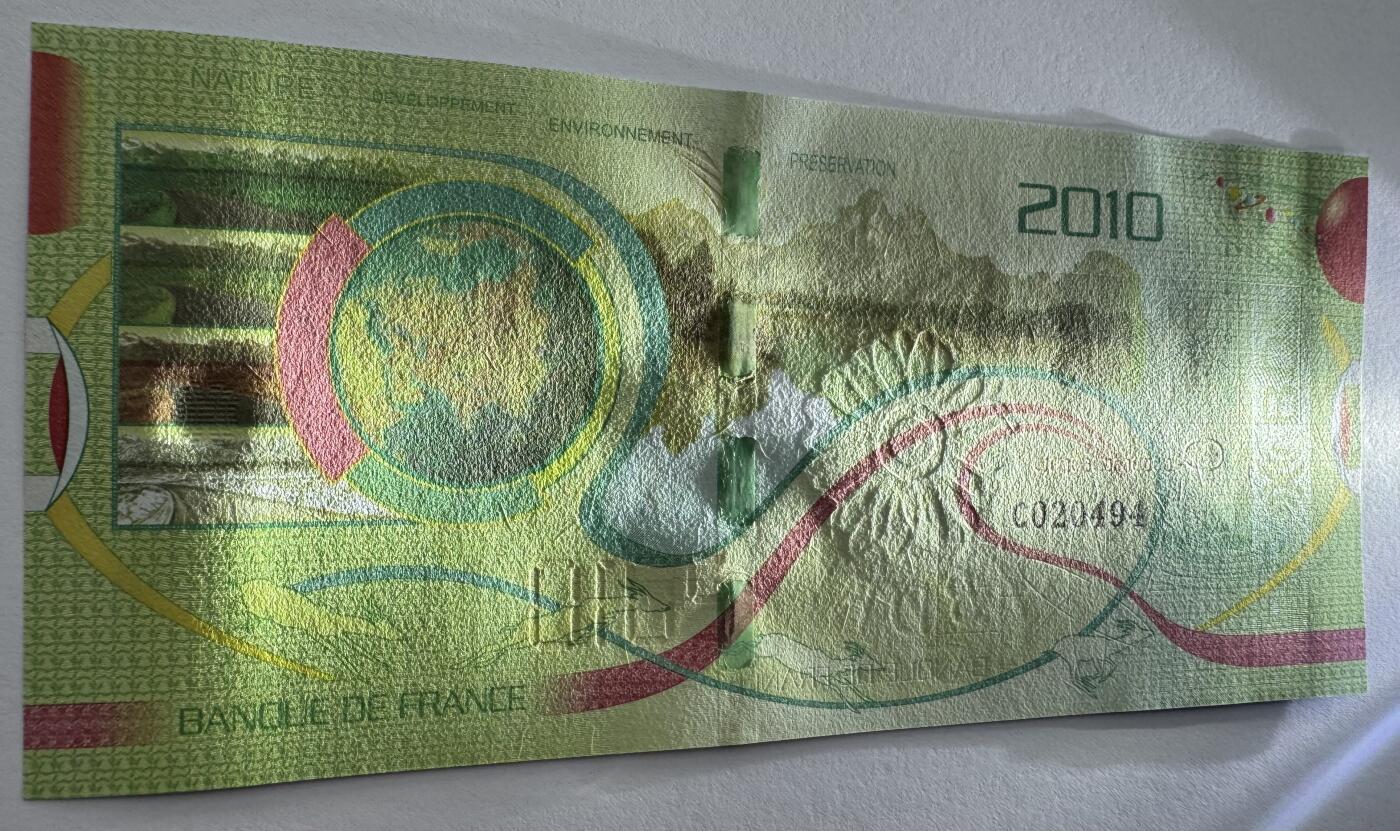 2026第7场（总第234期）：精品外钞、塑料钞、测试钞综合场  法兰西银行 2010版全息宽条“卫星”测试钞UNC