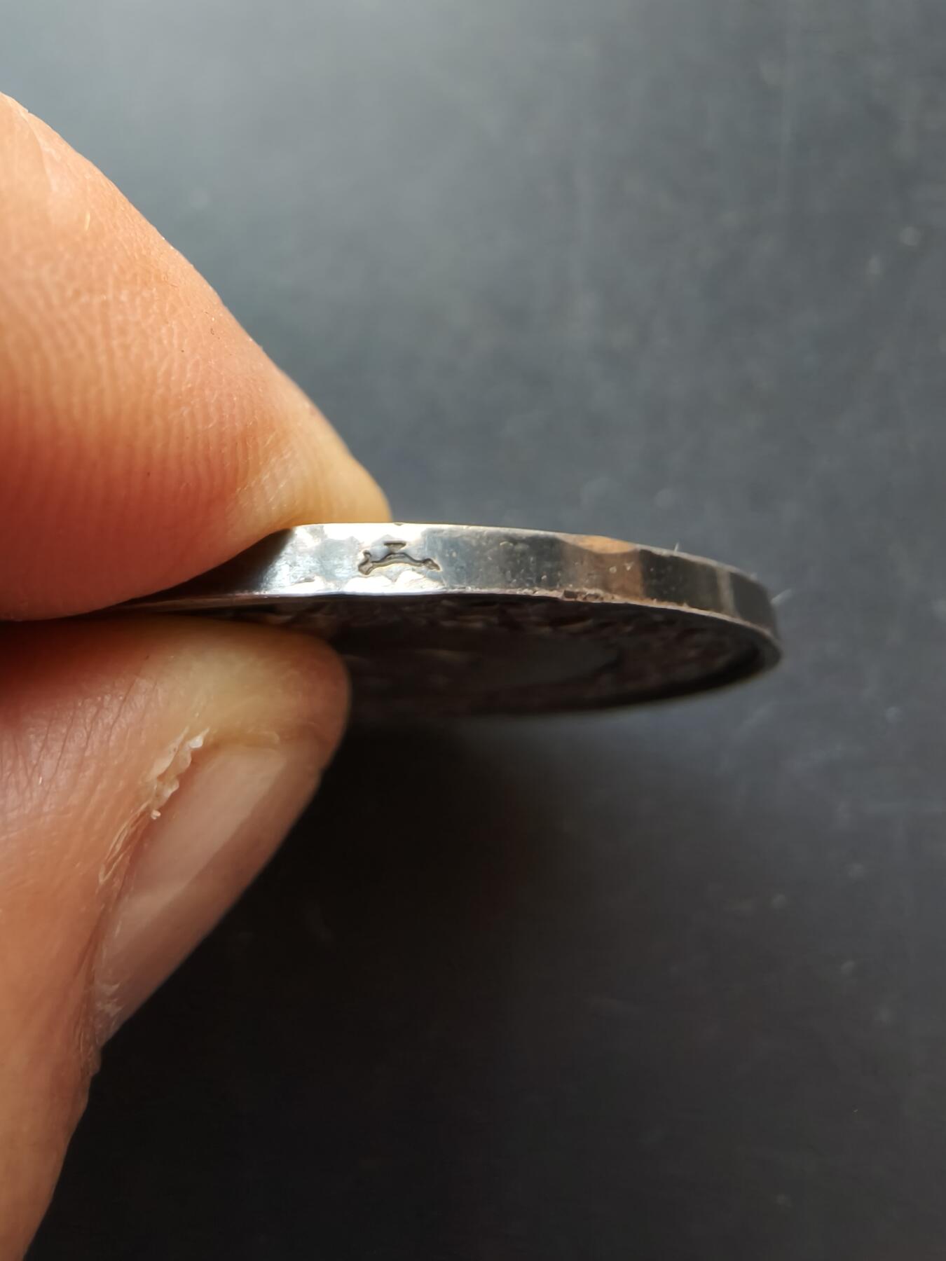 老王徽章第192期 法国婚礼大银章      少见大尺寸     早期油壶边铭，带背铭   950银     直径41mm     重量32.1g