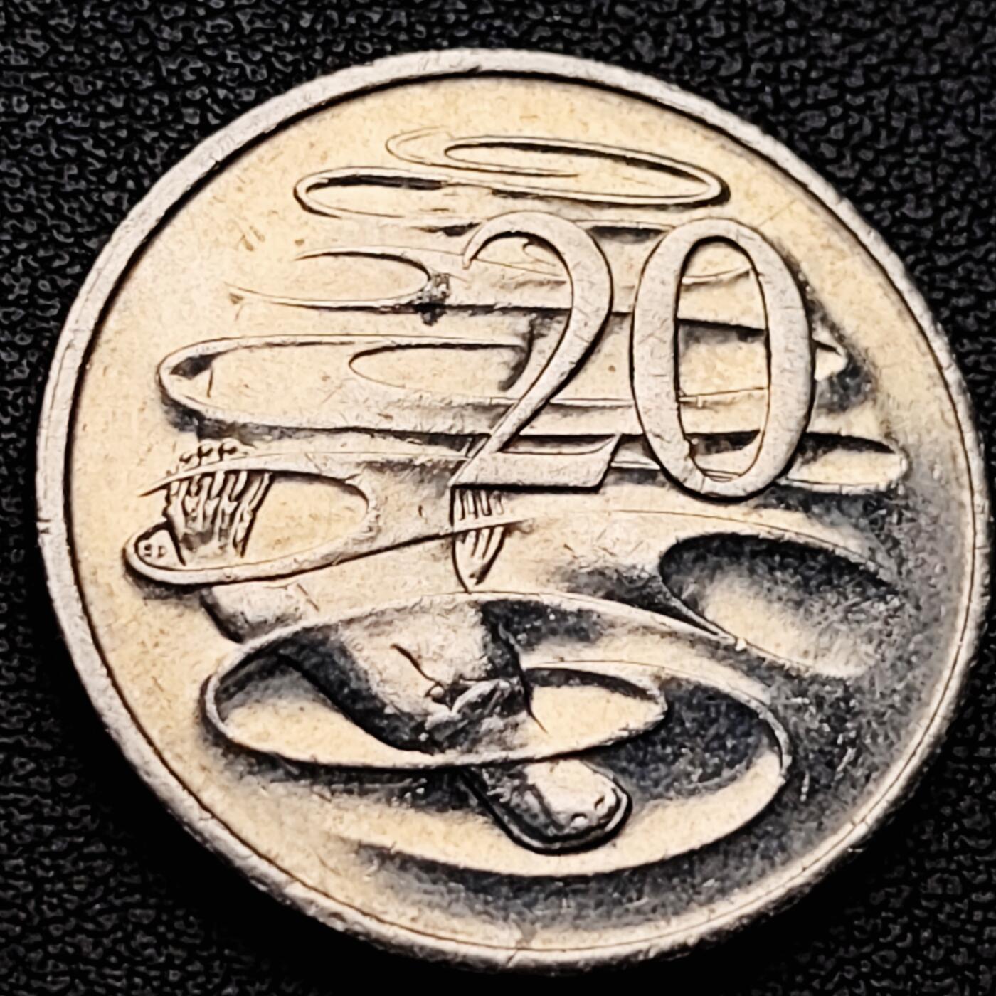 泉币菌-第227场-拍品多 请提前出价 带光 鸭嘴兽 澳大利亚 20分镍铜硬币 28.7毫米 11.3克 纪念币铜钱