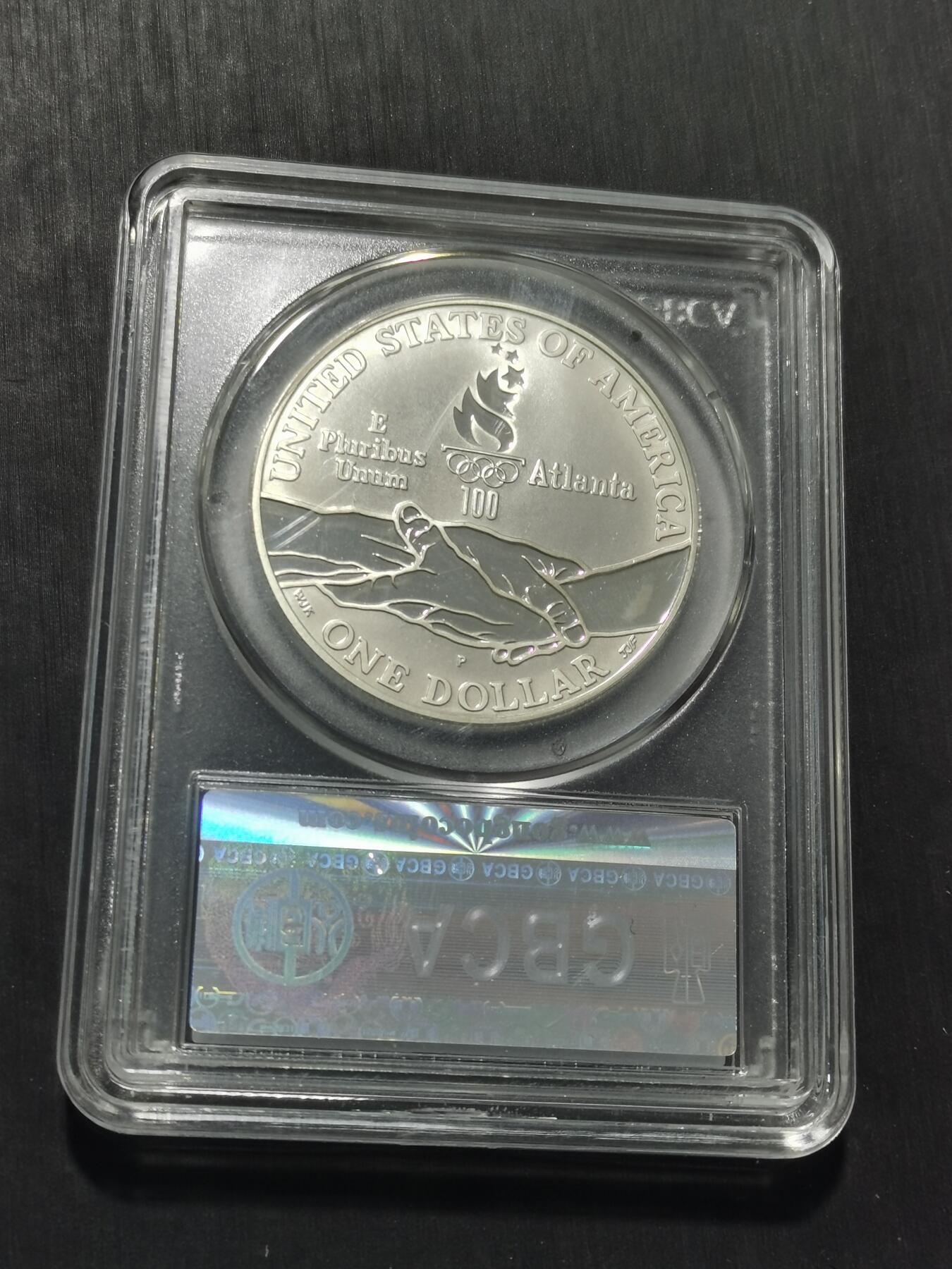 天下钱庄专场欢迎参拍 美国奥运会一美元银币