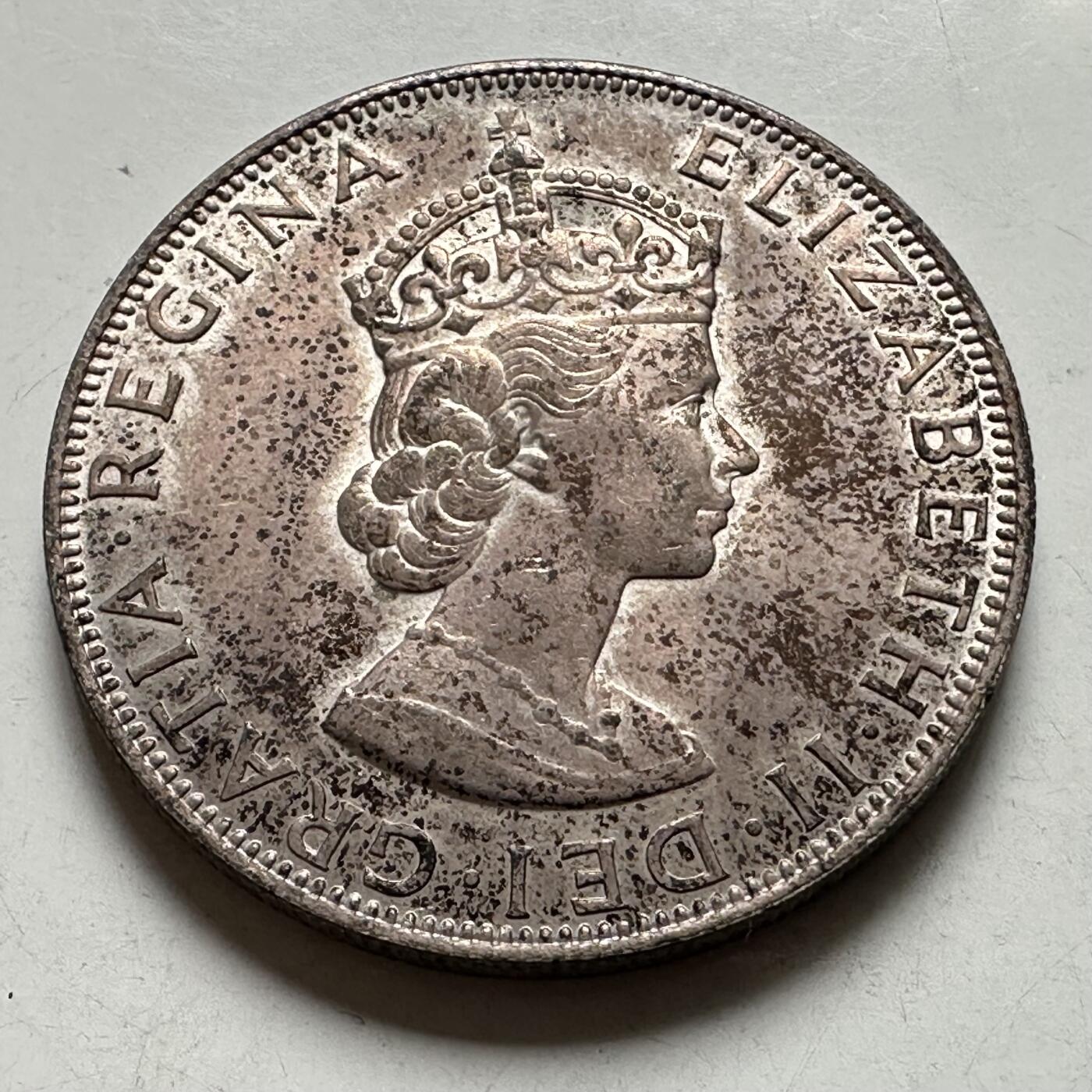 🌹外币初藏🌹🐯2026年第43场   每周二四六晚8️⃣点  世界硬币 百慕大 1964年  1克朗银币 22.62克-36毫米-50%银