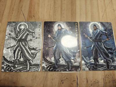 寸草不生 马年拍卖第三期 GOGOGO   张建东水浒 第二弹  原色 水墨 线稿 粗闪 一组 铁面孔目 裴宣