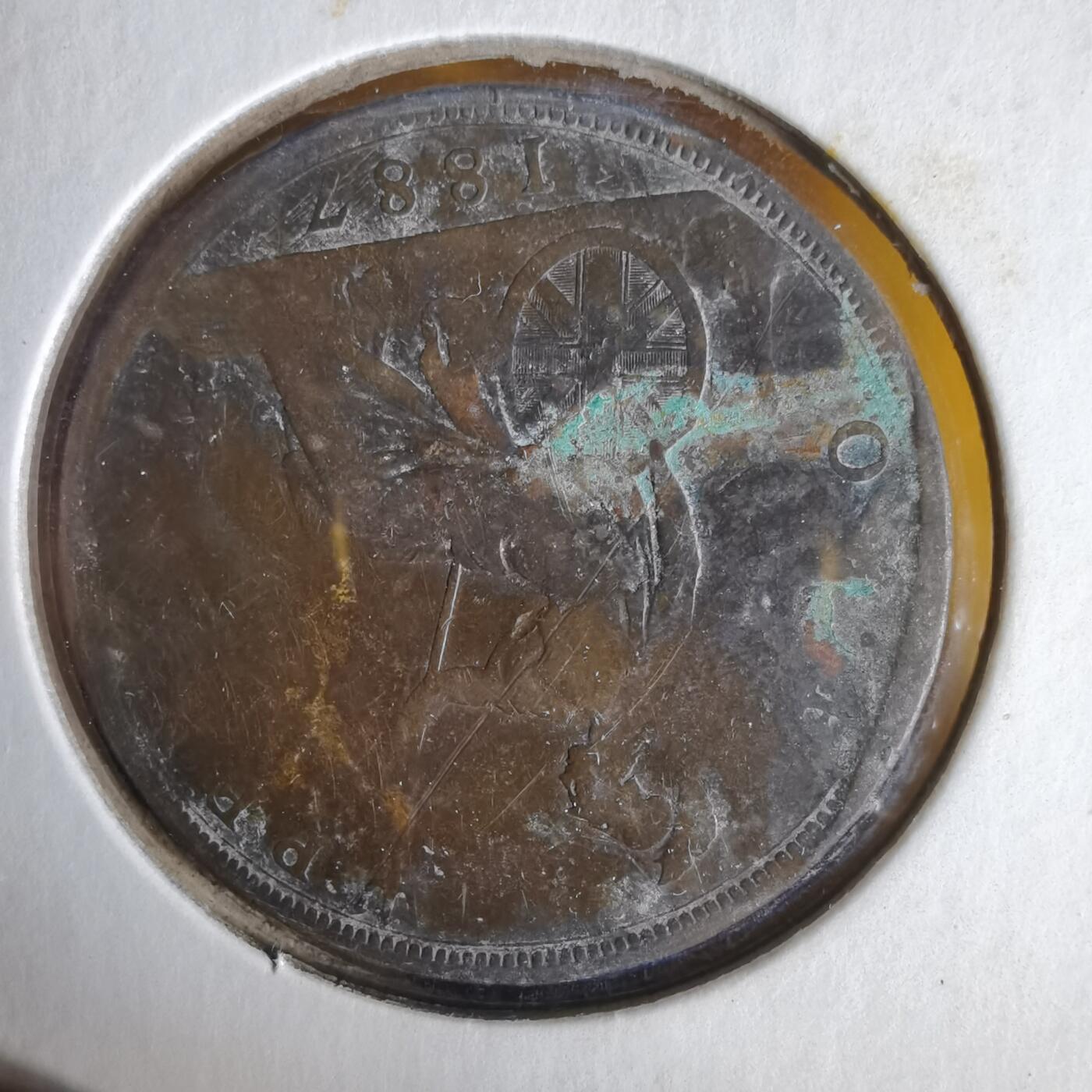 沼泽如烟--第1059场 英国1887年1便士