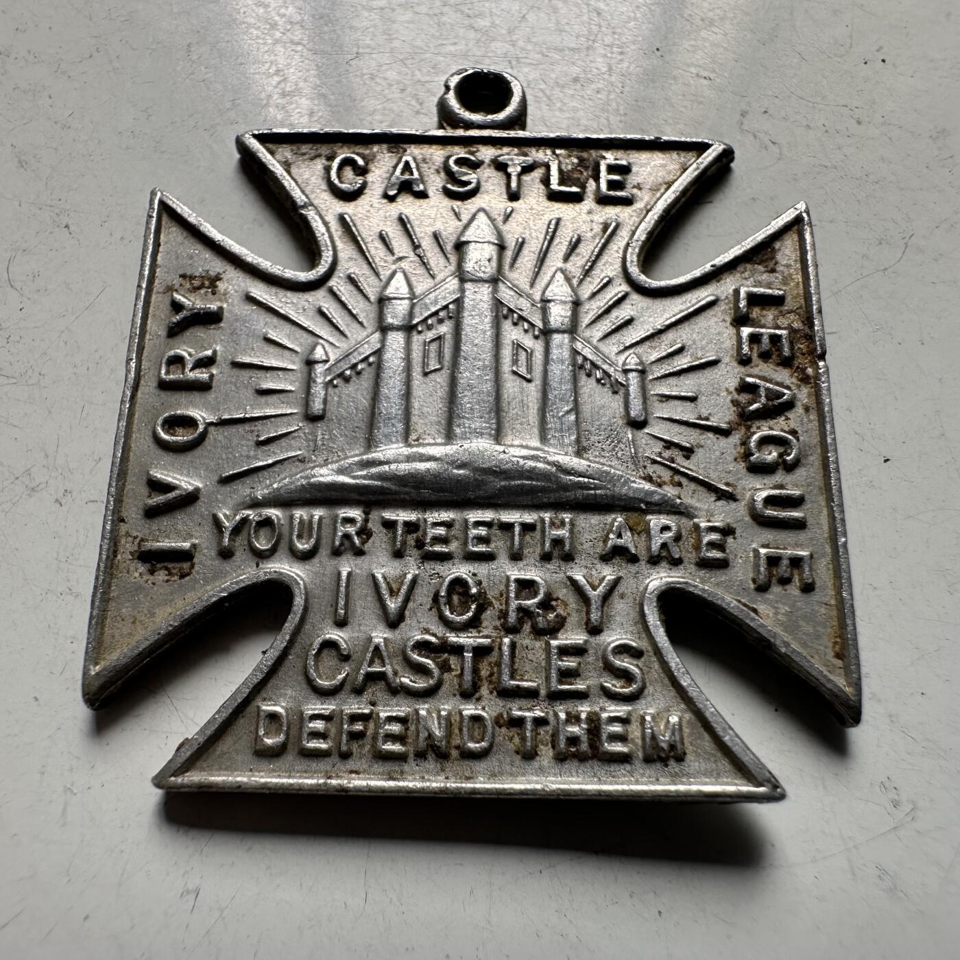 🌹外币初藏🌹🐯2026年第43场   每周二四六晚8️⃣点  世界硬币 英国 1930年左右 象牙城堡联盟宣传纪念章 铝制 25.3毫米