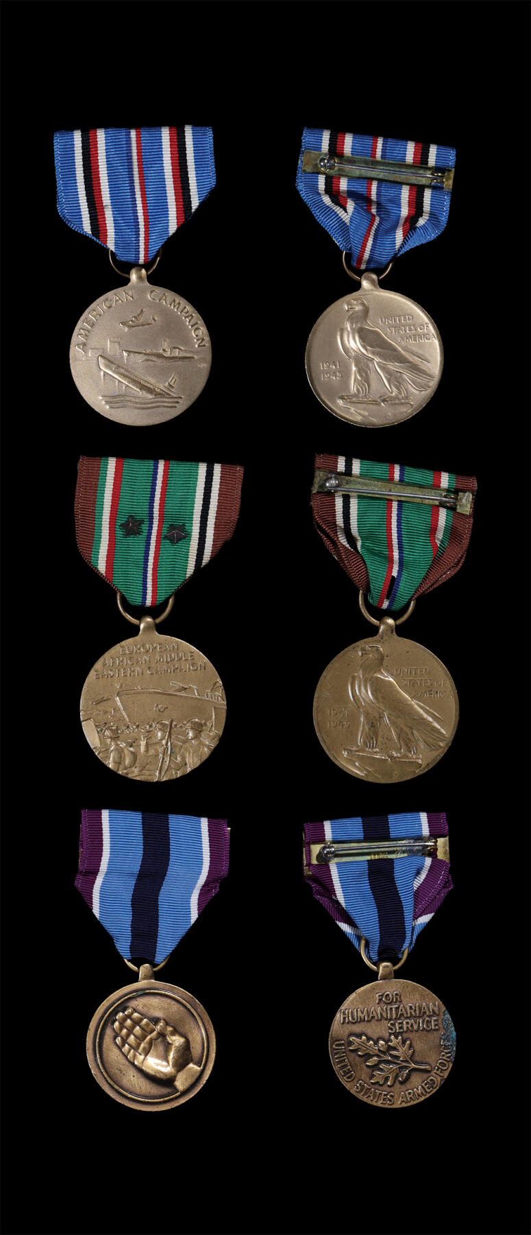 南京三省2026年春季拍卖会 世界币章&现代币 近代美国服役与战役主题奖章（一组三枚）