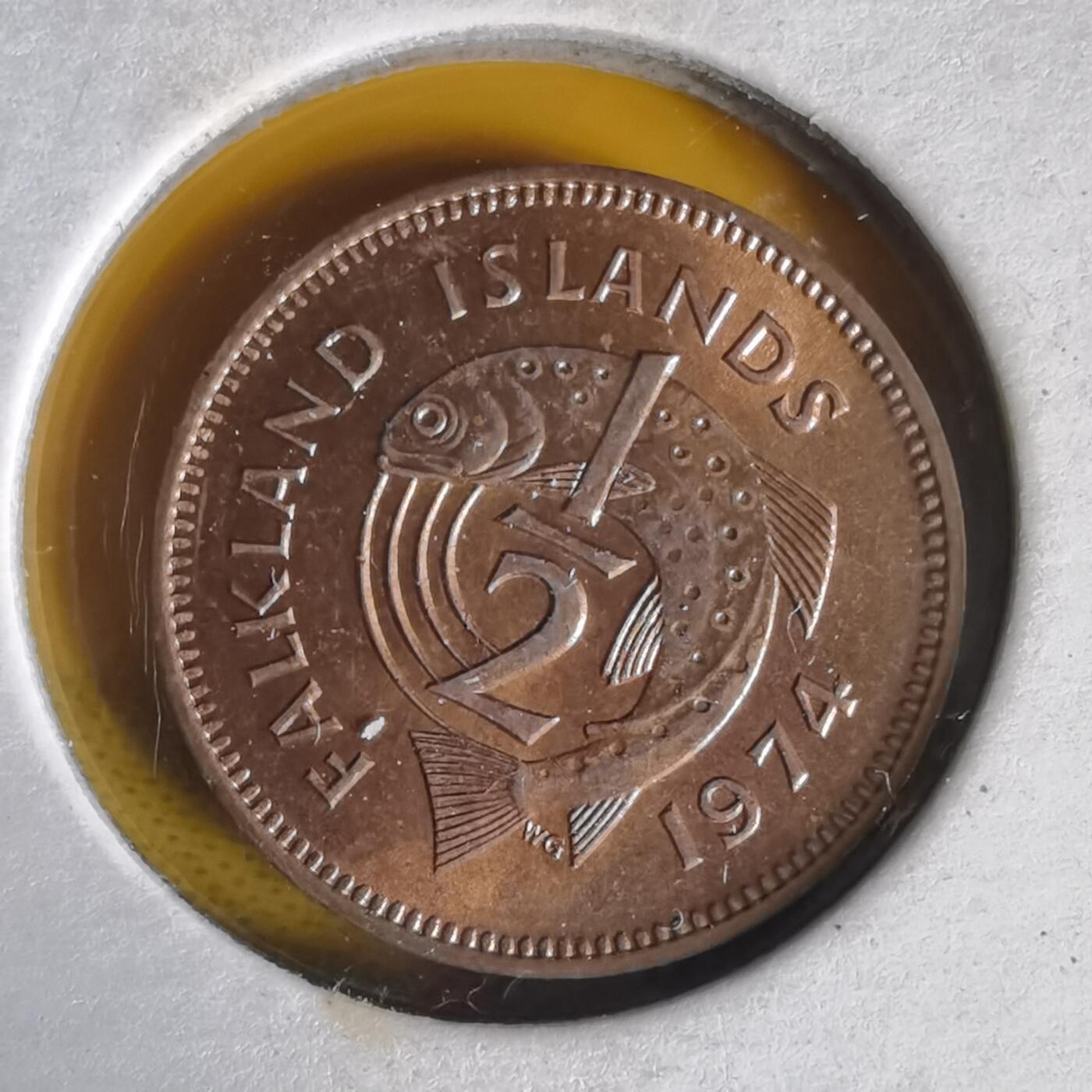 沼泽如烟--第1059场 福克兰1974年半便士