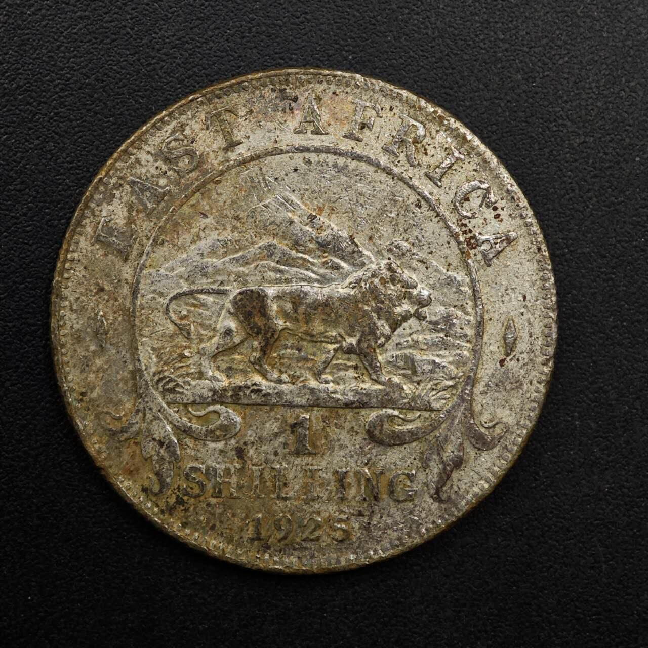 【淘币小摊】实时拍第八百九十二拍   散币场    每周一统一发货 英属东非1925年乔治五世1先令银币