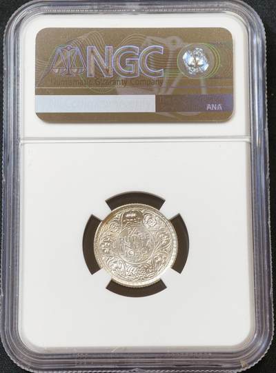 甄臻铺-世界币章拍卖（第60期），甄品场拍品征集中，送拍享返佣金等优惠多多 NGC-MS64 1939年乔治六世1/4卢比