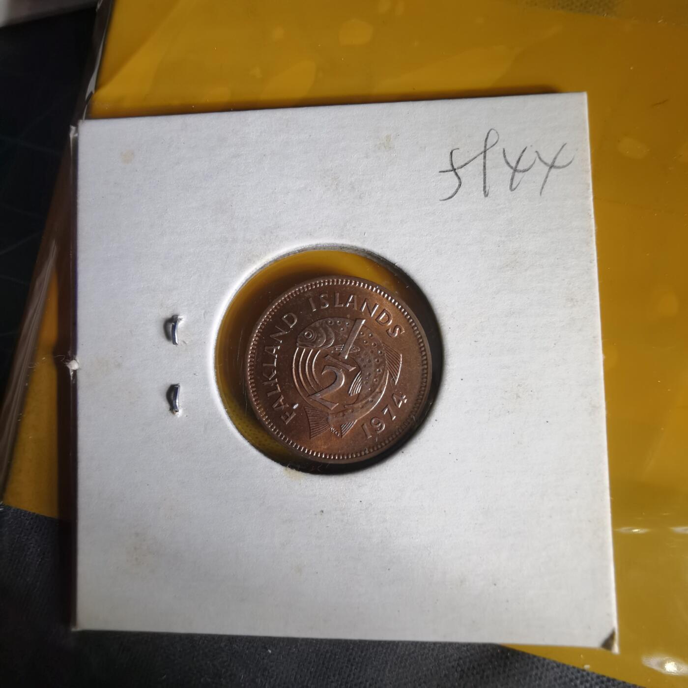 沼泽如烟--第1059场 福克兰1974年半便士